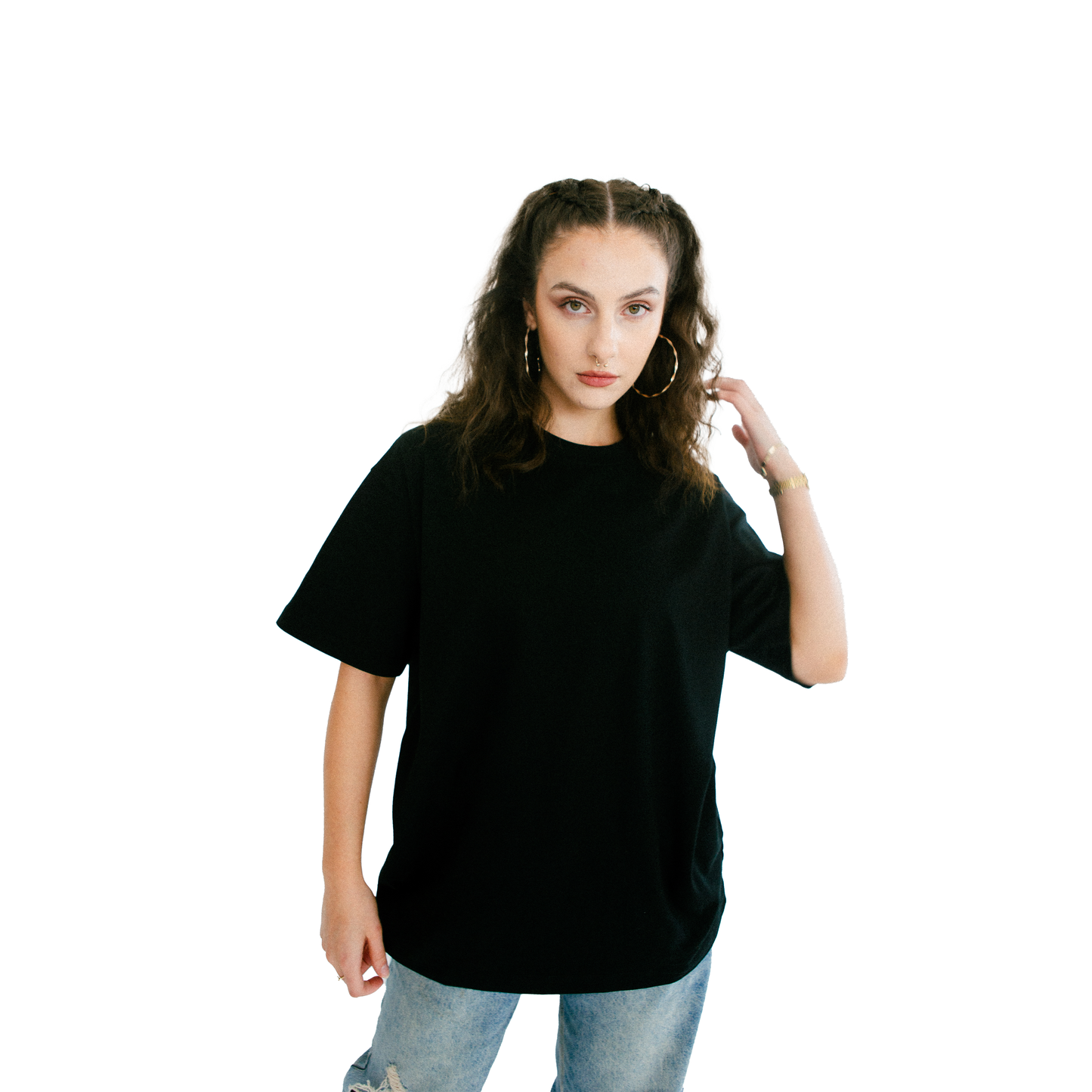 WIEBORED HEAVY COTTON T-SHIRT (BLACK)